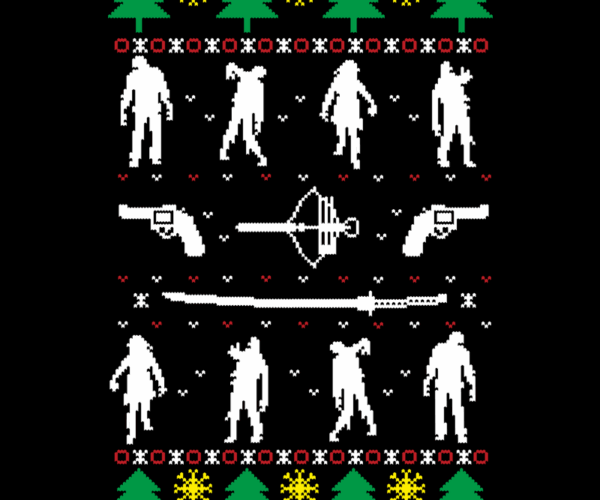 Zombie Christmas - Pixelated Apocalypse Sweater