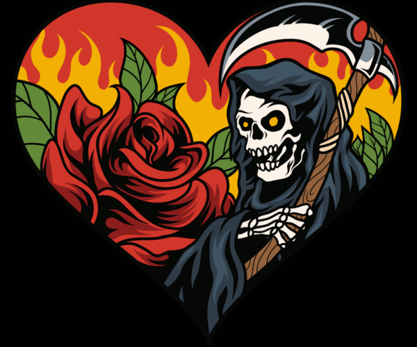 Grim Romance - Fiery Heart Design