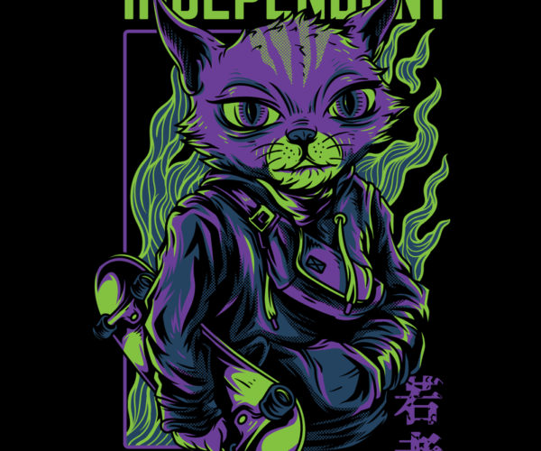 Independent Cat - Streetwear Style