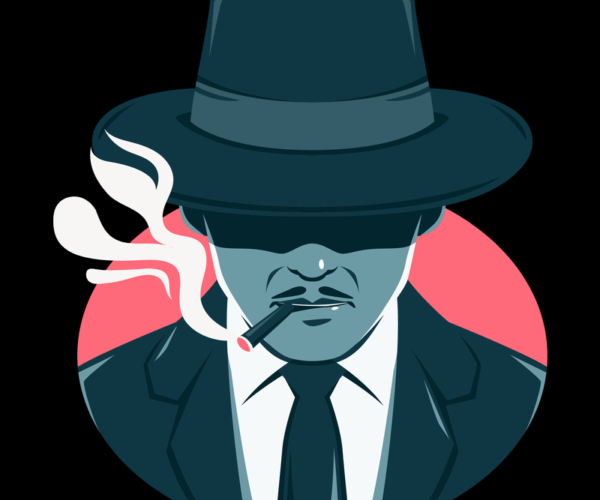 Noir Detective - Smoky Silhouette