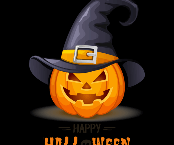 Halloween Pumpkin - Witch Hat