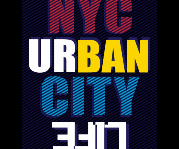 Urban Life - Cityscape Typography