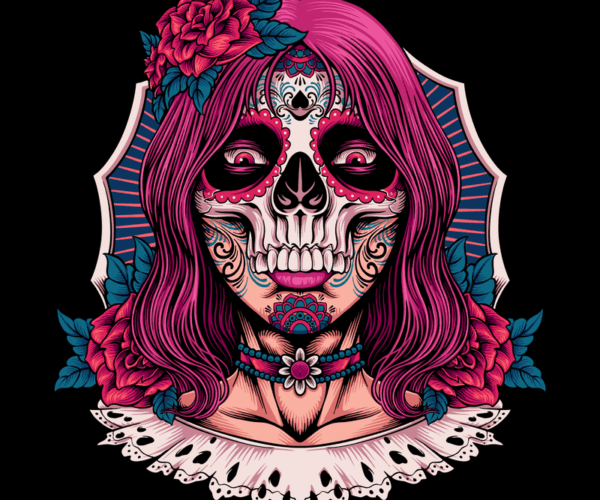 Sugar Skull Señorita - Floral Celebration