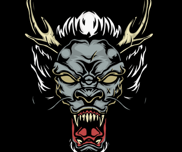 Dragon Rage - Vector Illustration
