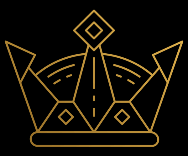 Geometric Crown - Minimalist Royal