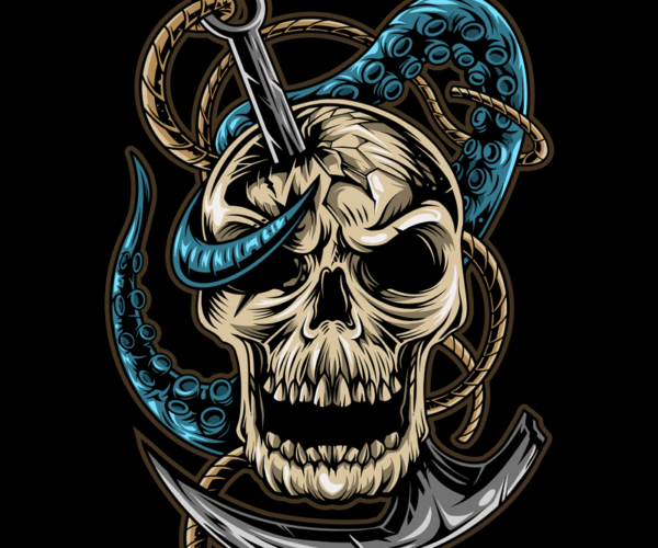 Nautical Skull - Tentacle Terror