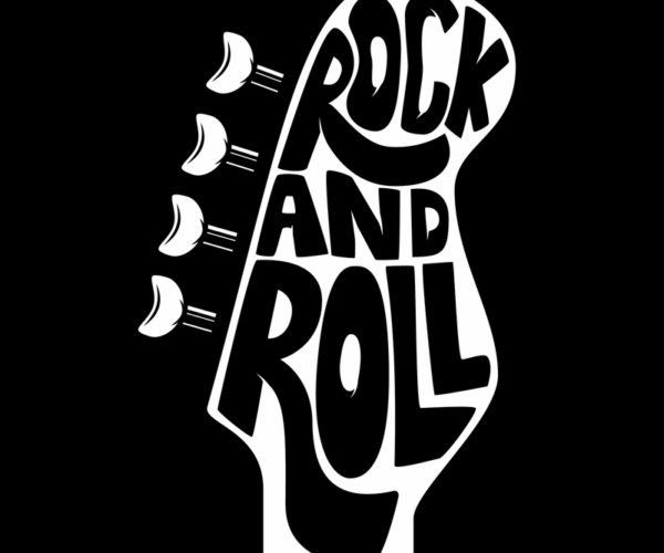 Rock and Roll - Guitar Headstock Art
