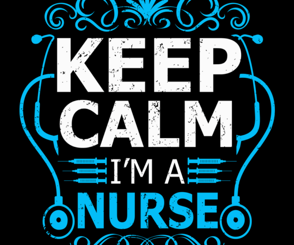 Nurse's Motto - Stethoscope & Syringe Adorned