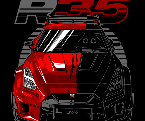 R35 Nissan GT-R - Split Color Edition