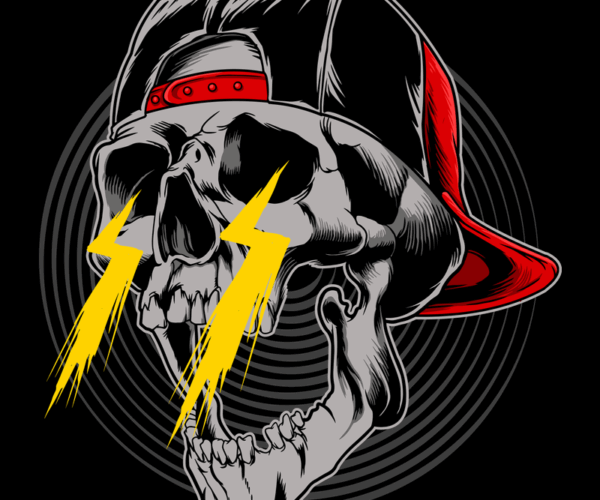 Skull with Snapback - Electric Attitude
