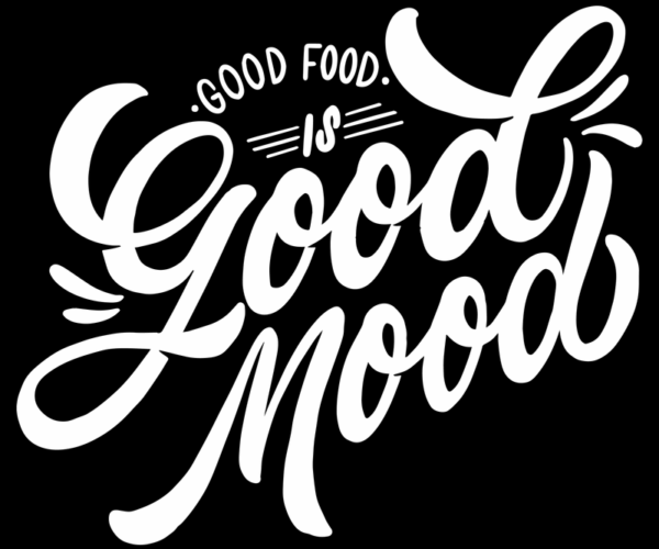 Good Food Typography - Positive Message Art