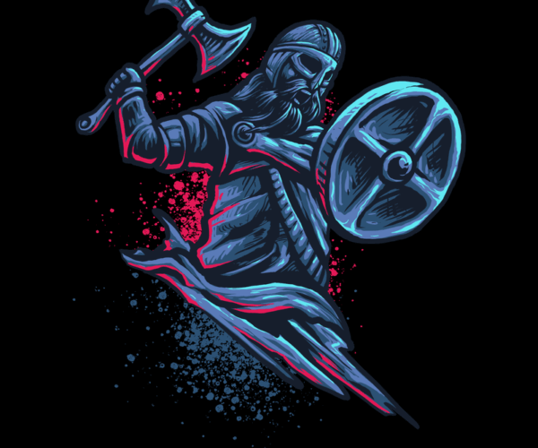Viking Warrior - Neon Edge