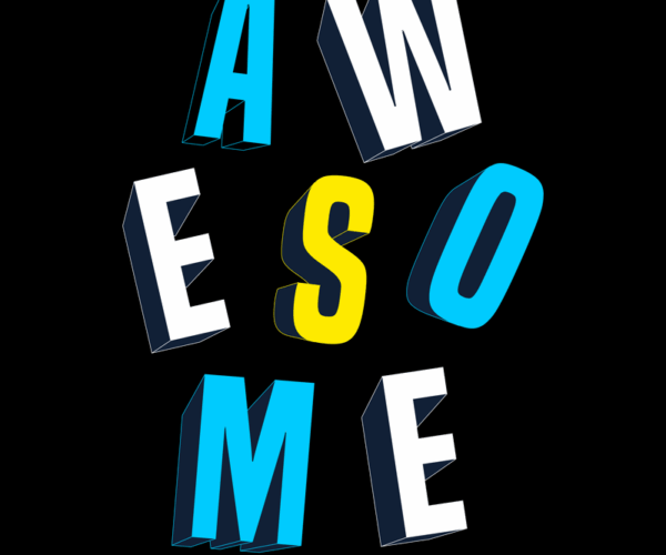 Awesome Typography - Casual 3D Lettering
