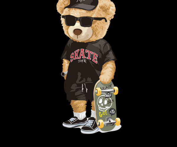 Skate King - Cool Teddy Bear