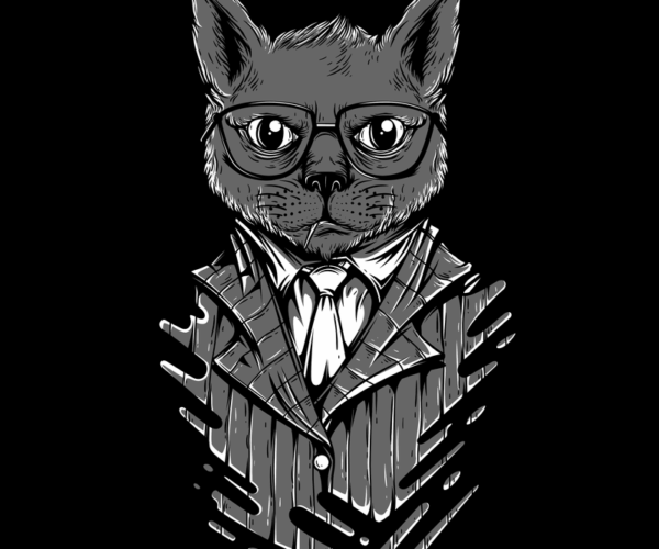 Dapper Cat - Suave Feline Attorney
