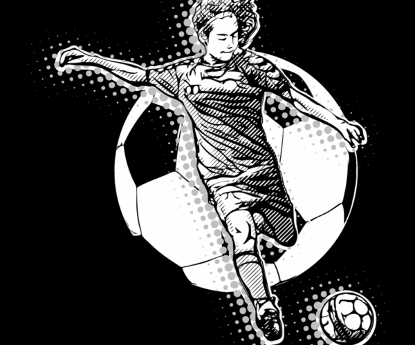 Soccer Player - Dynamic Action Pose