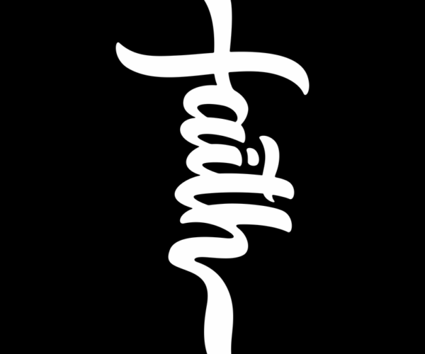 Faith - Calligraphic Spiritual Word