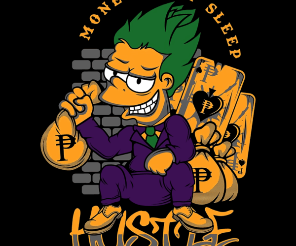 Simpsonized Joker - Hustle Hard