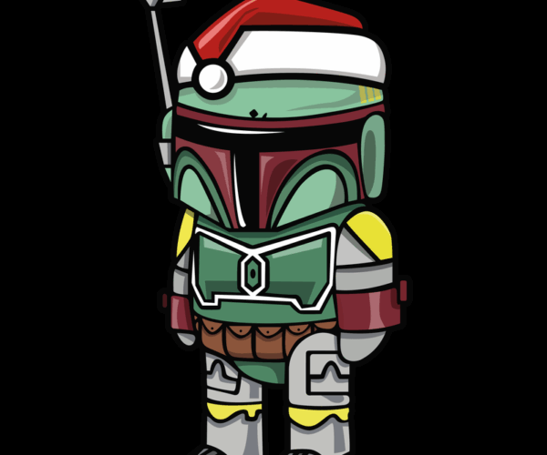 Boba Santa - Festive Bounty Hunter