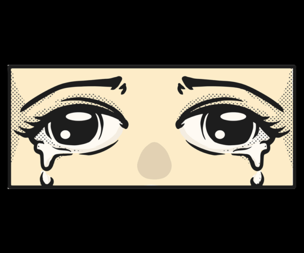 Crying Eyes - Manga Style