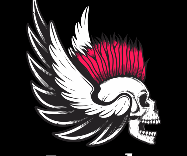 Winged Skull - Punk Rocker