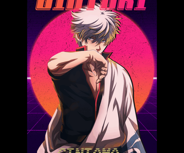 Gintoki Sakata - Synthwave Samurai