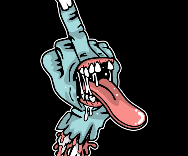 Zombie Hand - Rude Gesture