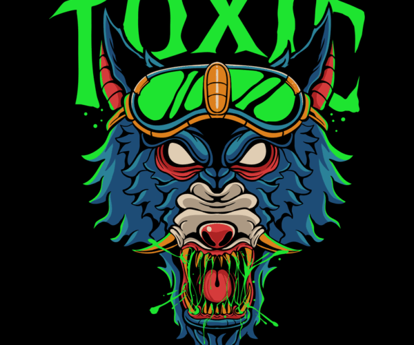 Toxic Wolf - Cyberpunk Wasteland Edition