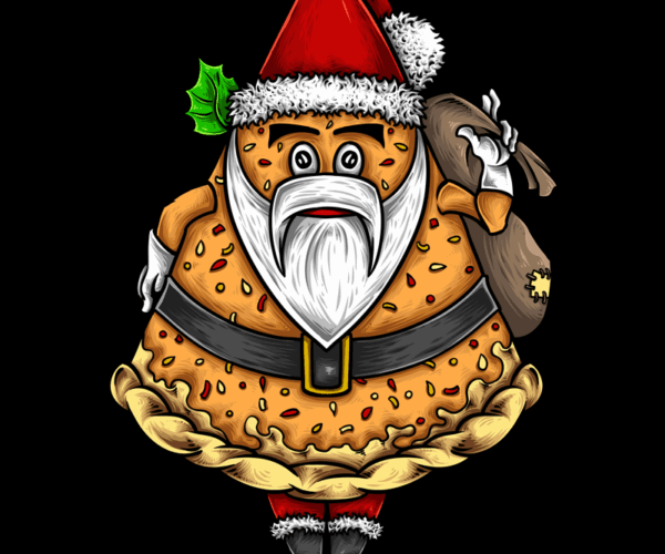Holiday Snack - Santa Donut