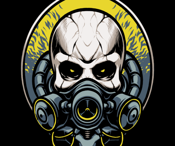 Cyberpunk Skull - Gas Mask Edition