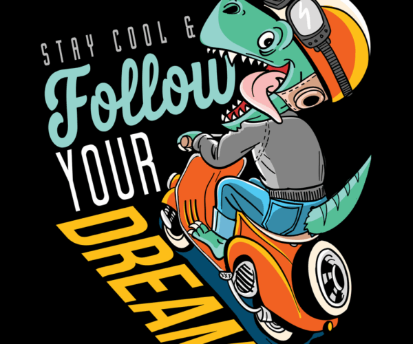 Dino Rider - Scooter Dreamer