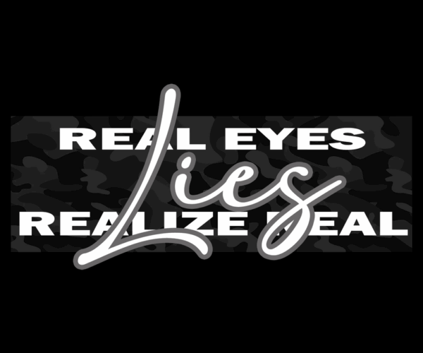 Lies Realize - Text Art Design