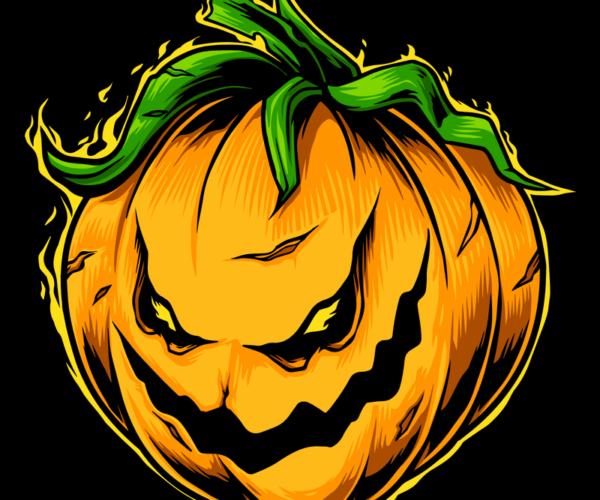 Fiery Jack-o'-Lantern - Intense Grin Edition