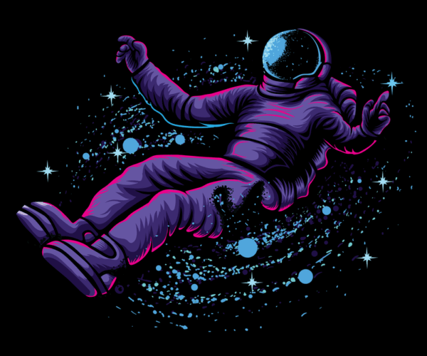 Floating Astronaut - Cosmic Dreamer