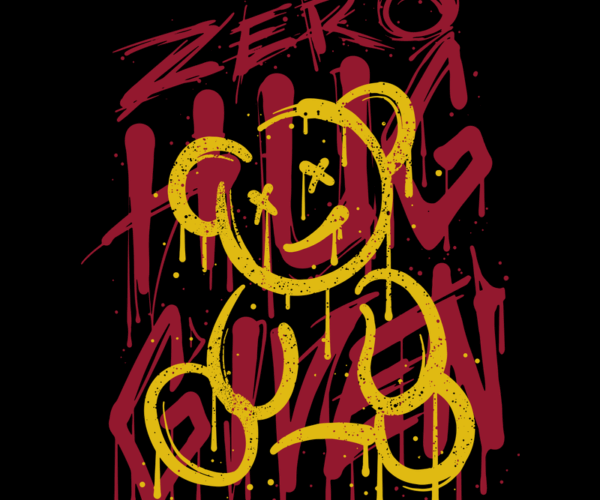 Graffiti Bear - Zero Hugs Given