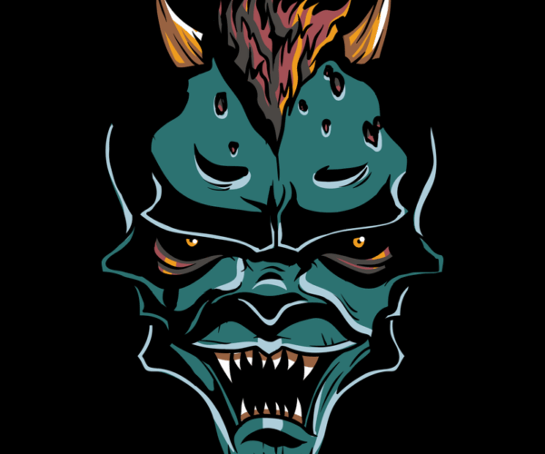 Oni Mask - Enraged Guardian