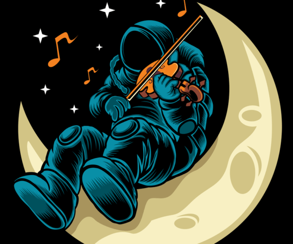 Lunar Serenade - Astronaut Violinist