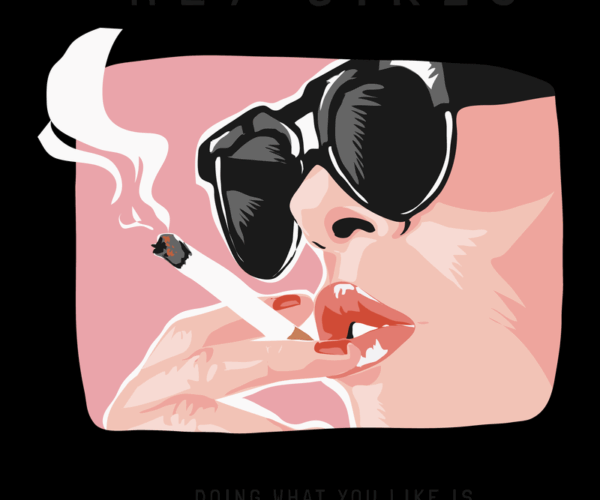 Retro Glam - Smokin' Silhouette