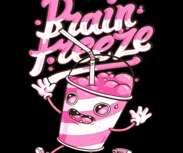 Brain Freeze - Kawaii Drink Character