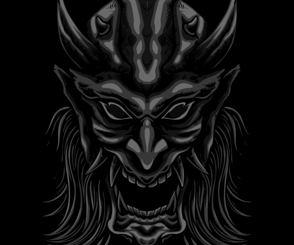 Oni Mask - Grim Guardian