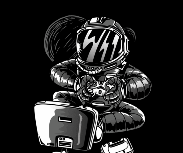 Retro Gamer Astronaut - Interstellar Chill