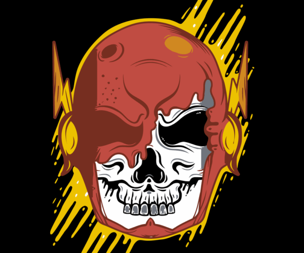 The Flash Skull - Damaged Speedster