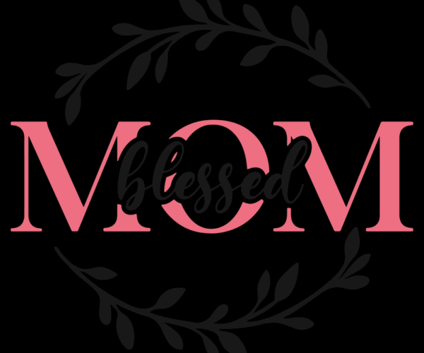 Blessed Mom - Floral Wreath