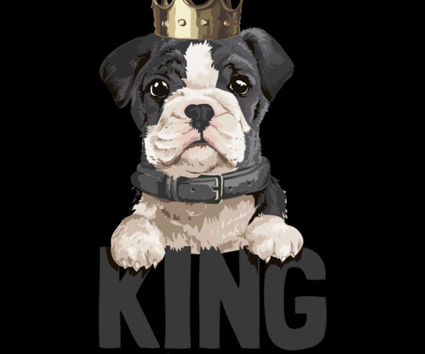 King Bulldog - Crowned Cuteness