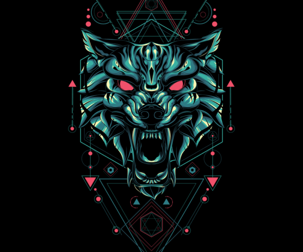 Sacred Wolf - Geometric Mysticism