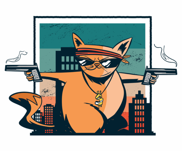 Gangster Cat - Retro City Nights