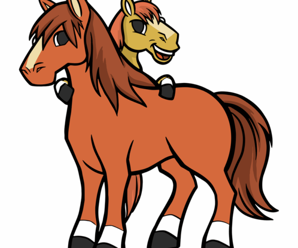 Duo Horses - Playful Pals