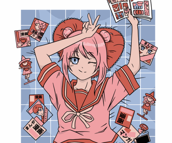 Kawaii Anime Girl - Manga & Merch Mayhem