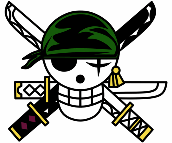 Roronoa Zoro Skull & Swords - One Piece Inspired