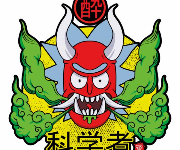 Rick as Oni Mask - Wubba Lubba Dub-Dub!